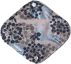 MUMBABY 3pcs Set 1pc Mini Wet Bag +1pcs 8inch Pantyliner +1pcs 10 Inch Regular Charcoal Bamboo Mama Cloth/Menstrual Pads/Reusable Sanitary Pads (Blooming)