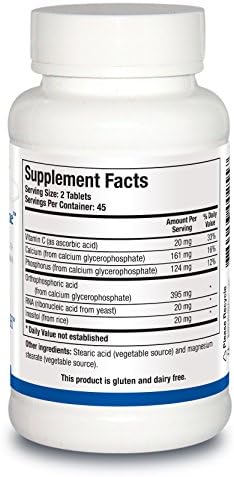 Biotics Research Super Phosphozyme –Phosphorous and RNA, Electrolytes, Healthy Bones and Teeth, Protein Production, Energy Support, 90 Tablets