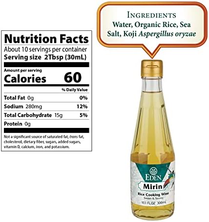 Eden Mirin, Premium Traditional Japanese Ajino-haha, Authentic, Sweet Rice Cooking Wine Seasoning, 10.1 fl oz
