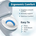 Msiori Sitz Bath for Toilet Seat, Hemorrhoids and Postpartum Care - Yoni Steam Seat - Pregnant Women and Perineal Care, Sits Bath Kit for Women - Collapsible