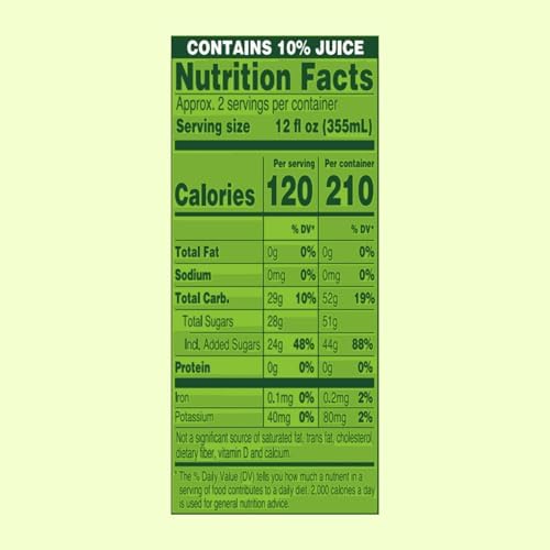 AriZona Apple Lime Rickey Soda, A Brooklyn Original Sparkling Drink - Big Can, 22 Fl Oz (Pack of 12)