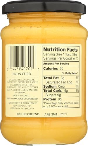 THURSDAY COTTAGE Lemon Curd, 10.9 OZ
