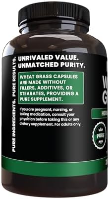 Pure Original Ingredients Wheat Grass (365 Capsules) No Magnesium Or Rice Fillers, Always Pure, Lab Verified