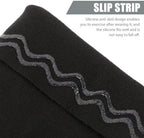Thermal Knee Support Sleeves with Non-slip Grip, Black L Size, 2pcs Set Warm Knee Braces for Outdoor Sports, Cycling, Skiing, and Running, Breathable Protective Pads for Men
