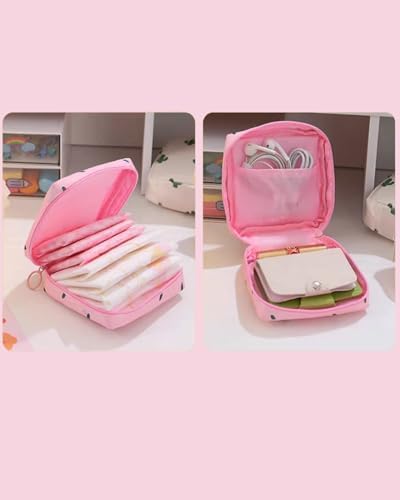 Sanitary Napkin Storage Bag, Portable Menstrual Period Storage Bag, Tampon Storage Bag, Cute Cartoon Storage Bag for Ladies' Daily Use DJA634-02
