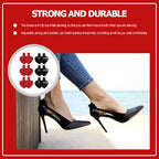 Didiseaon 6 Pairs Adhesive High Heels Pads and Heel Inserts Pu Leather Non-Slip Liners Shoe Strap Holder for Comfort and Anti-Slip Use