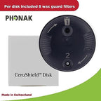 Cerushield Disk v2.0 098-0445, Wax Guards Filters Replacements, Accessories Compatible with Phonak Hearing Aid Audeo Marvel, Paradise, Lumity Hearing Aid only Using SDS 4.0 Receiver-2 pack/16 Filters