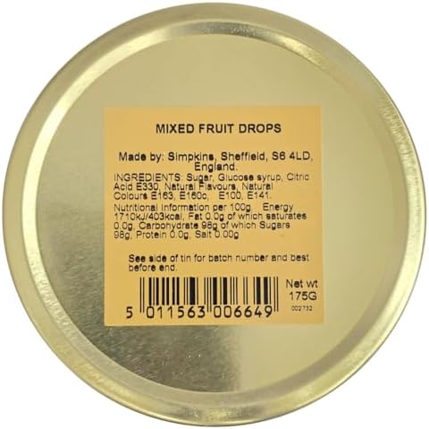 Simpkins Meg Hawkins Design Mixed Fruit Tin 175g - Puffin Tin (2 Pack) in Premier Life Store Box