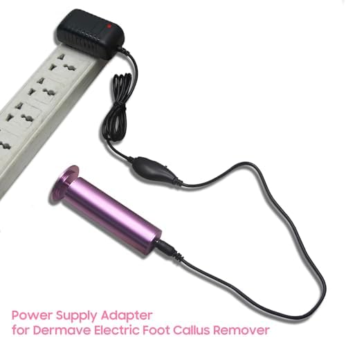 HayZbao 12V 1.0A Power Supply Adapter for Dermave Electric Foot Callus Remover (6ft)