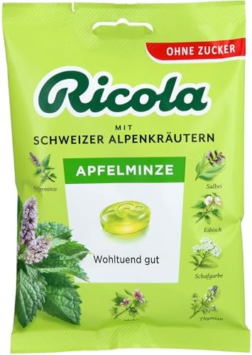 Apple Mint Sugar-Free Bags by RICOLA - 75g