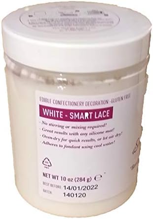 Madame Loulou Smart Lace 10oz Ready-to-use, edible cake lace - 284g (White)