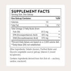 THORNE - Super EPA - Omega-3 Fish Oil Supplement with EPA & DHA from Sustainably Sourced Fish - Supports Brain, Skin, Joint & Heart Health* - Third-Party Certified - Gluten & Dairy-Free - 90 Softgels