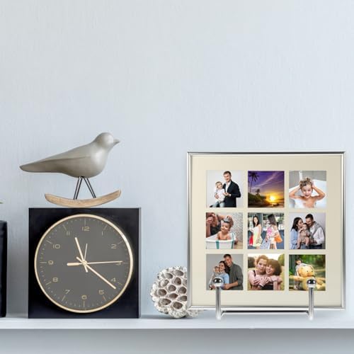 POPETPOP 2pcs Metal Photo Easel Stand for Displaying Plates Artwork and Books Lightweight Design for Kitchen Living Room and Sturdy Plate Holder for Photos
