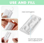 4 Pcs Portable Dental Floss Dispenser Refillable Dental Flossers Case Automatic Travel Floss Pick Organizer Pocket Floss Boxes with 40 Floss Picks for Cleaning Teeth
