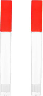 2 Pack Transparent Thermometer Storage Case - Plastic Tube Holder for Thermometers & Needles, Ideal for Home, Hospital, Clinic - Durable Thermometer Container & Needle Box