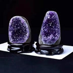 Raw Amethyst Crystal Cluster Irregular, Geode, Decorative Feng Shui Stone Purple Home Decor,610~710g Gemstone Stone