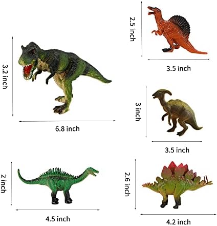 Dinosaur Cake Toppers with Dinosaur Eggs Leaves Trees Cake Decorations for Birthday Party Dinosaur Theme Party