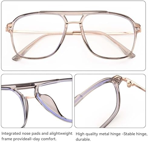 Dollger Blue light Blocking glasses for women fashion Oversized aviator, Computer GLasses Protect Your Vision Stylish Healthy