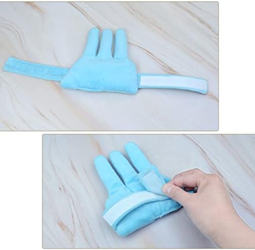 rainbowstar 2 Pack Palm Protector with Finger Separators Hand Contracture Cushion Finger Rehabilitation Training Device for Stroke Hemiplegia