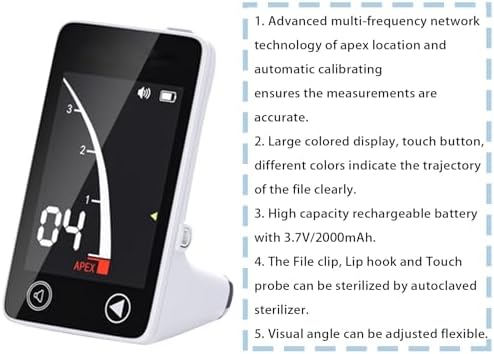 Dental Apex Locato Preparer, mini Root Canal Finder Locator Endo Endodontic Measure