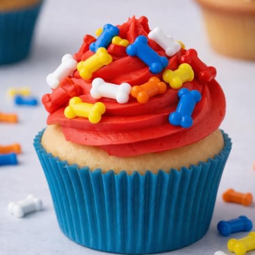 Dog Bone Confetti Sprinkles Cake Cookie Cupcake Donut Decoration Topper Quins 2oz Color Dog Bones Only