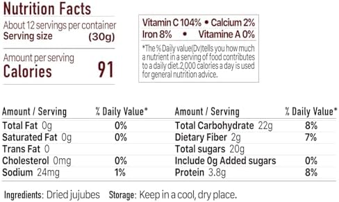 WZY Premium Dried Red Dates Jujube Dates - 100% Natural Large & Sweet Healthy Snack No Preservatives No Additives Vegan Perfect for Snacking Cooking Baking & Soups (12.3 OZ (350g))