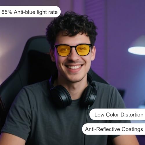 ANDWOOD Blue Light Blocking Glasses Women Men Computer Small Face Clear Bluelight Blocker Eyeglasses Frame