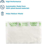 Georgia-Pacific Dixie Ultra F700 Flax Disposable Foodservice Towel by GP PRO (Georgia-Pacific); Environmentally Friendly; White and Green Stripe; 29651; 150 Wipes Per Box; 1 Box Per Case