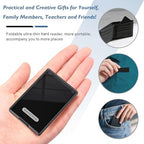 Missfive Ultra Thin Folding Reading Glasses for Men Women Pocket & Upgraded Portable Flat Hard Case, Lightweight Foldable Collapsible Travel Pocket Readers Durable TR90 Metal Eyeglasses 1.5x