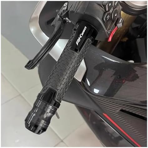 Compatible with AK 550 ALLYEARS 2013-2020 Motorcycle CNC Handlebar Hand Grips Bar End Gel Grip