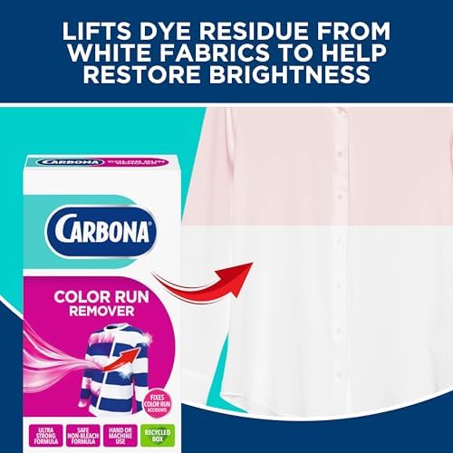 Carbona® Color Run Remover | Powerful Color Bleed Eliminator | Fixes Color Run Accidents | 2.6 Oz, 2 Pack