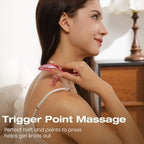lifechill Trigger Point Massage Tool for Pain Relief Deep Tissue, Gua Sha & Muscle Scraper Tool for Full Body, Thumb Saver Acupressure Tool Relieve Muscle Knots