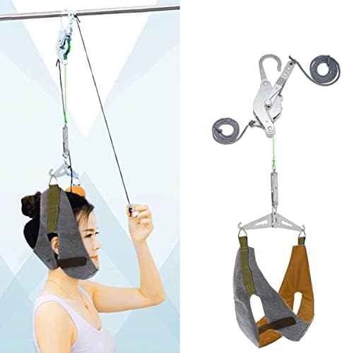 TIST Neck Traction Over The Door Device for Home Physical Therapy, Relieve Neck Shoulder Head Pain from Arthritis, Bulging Disks, Cervical Muscle Strains