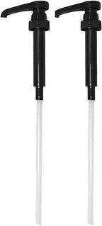 DZHJKIO Black Syrup Pumps, Fits 25.4 Oz/750Ml Bottles (Pack of 2)
