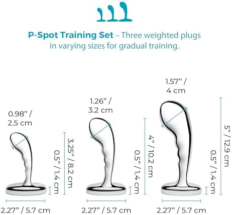 b-Vibe Stainless Steel Anal Beads Prostate Massager Anal Plug Toy, Sex Toys for Adults (3-Pc)