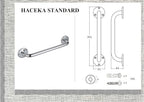 Haceka 1110840 Bath Grip Standard 30cm, Silver