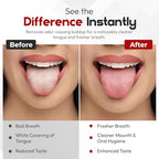 Tongue Scraper for Adults with Hygienic Mini Case (2 Pack) For Daily and travel use – Stainless Steel Metal Tongue scraper/Cleaner to Reduce Bad Breath and Improve Oral Hygiene