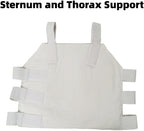 Wokyo Sternum and Thorax Support Chest Brace, Rib Cage Protector Wrap Rib Belt for Sore or Bruised Support (Small)