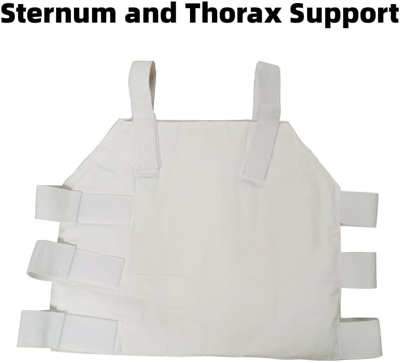 Wokyo Sternum and Thorax Support Chest Brace, Rib Cage Protector Wrap Rib Belt for Sore or Bruised Support (Small)