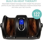 Best Choice Products Heated Shiatsu Foot Massager for Pain Relief, Plantar Fasciitis, Neuropathy, Blood Circulation w/Compact Design - Satin Black