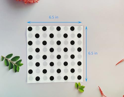 Black Polka Dots White Napkins, 2-Ply Disposable,Wedding Party Napkins Paper Everyday for Birthday Graduation Shower (BlackDots/White),40 pcs 6.5 in