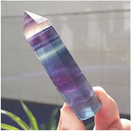 Health & Household Natural Fluorite Quartz Crystal Wand Point