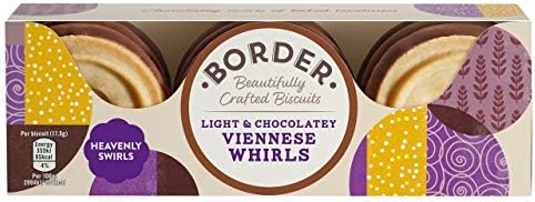 Border Biscuits Milk Chocolate Viennese 150 G (Pack of 6)