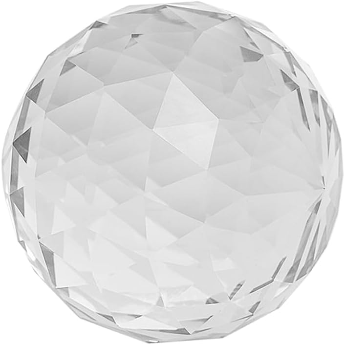 Clear Crystal Ball Optical Crystal Reflective Spheres Decor Photography Ball Crystals Prisms for Home Office Window Feng Shui Garden Décor(60mm/2.36inch)