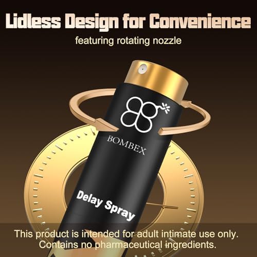 BOMBEX Delay Sprayer for Long Last Men, Personal Care Formula for Extended Moments, Duration Delay Spray for Couples, Travel Size 5ml with 40 Applications, Retardante para Caballeros