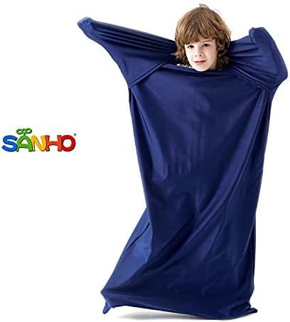 SANHO Premium Sensory Sock Budy Sock, Perfect for Children with Sensory Processing Disorder, Updated Version (Navy, Small)