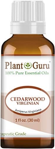 Cedarwood (Virginia) Essential Oil 1 oz / 30 ml 100% Pure Undiluted Therapeutic Grade for Skin, Body and Hair Growth. Great for Aromatherapy Diffuser and DIY Soap Making