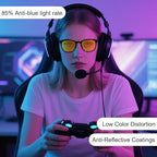 ANDWOOD Blue Light Blocking Glasses Women Men Computer Small Face Clear Bluelight Blocker Eyeglasses Frame