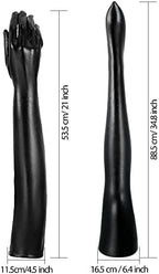 SATINIOR Women's Carnival Halloween Costume Elastic Spandex Shiny Wet Long Gloves and Thigh High Stockings