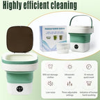 Mini Portable Foldable Washer - 16L Portable Washing Machine, Spin dryer, Small Folding Washing Machine 3 Cleaning Modes for Baby Clothes/Intimate Apparel, for Travel, Home